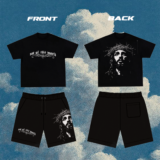 NOT OF THIS WORLD  CO-ORD set (T-shirt + Shorts combo ) Alithea