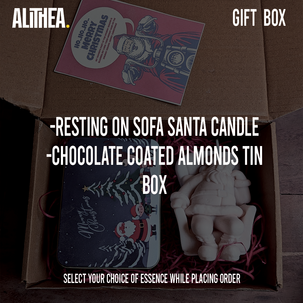 SANTA AND CHOCOLATE COATED ALMOND Alithea