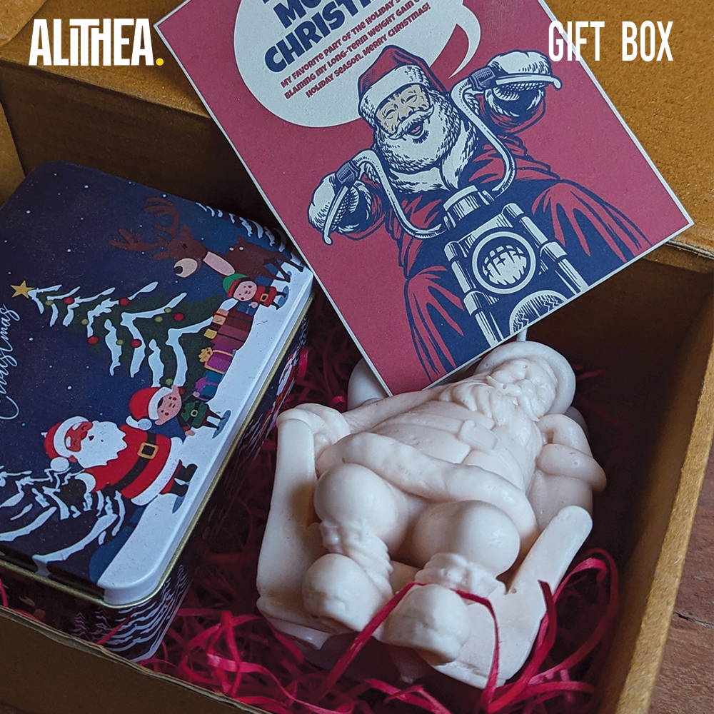 SANTA AND CHOCOLATE COATED ALMOND Alithea