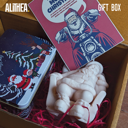 SANTA AND CHOCOLATE COATED ALMOND Alithea